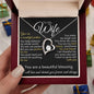 To My Wife | You Are a Wonderful Partner | Forever Love Necklace | BC230912