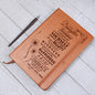 To My Daughter, Graphic Leather Journal | Love Mom | 230811