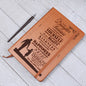 To My Daughter, Graphic Leather Journal | Love Dad | 230811