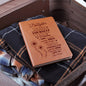 To My Daughter, Graphic Leather Journal | Love Mom | 230810
