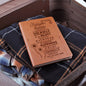 To My Daughter, Graphic Leather Journal | Love Mom | 230811