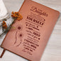 To My Daughter, Graphic Leather Journal | Love Mom | 230810
