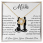 Mom, You Raised a Man | Love Knot Necklace on White Card