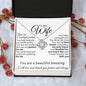 To My Wife | You Are a Wonderful Partner | Love Knot Necklace | WC231012