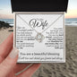 To My Wife | You Are a Wonderful Partner | Love Knot Necklace | WC231012