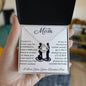 Mom, You Raised a Man | Love Knot Necklace on White Card