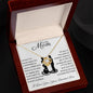 Mom, You Raised a Man | Love Knot Necklace on White Card