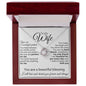To My Wife | You Are a Wonderful Partner | Love Knot Necklace | WC231012