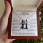 Mom, You Raised a Man | Love Knot Necklace on White Card