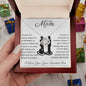 Mom, You Raised a Man | Love Knot Necklace on White Card