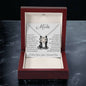 Mom, You Raised a Man | Love Knot Necklace on White Card
