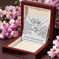 To My Wife | You Are a Wonderful Partner | Love Knot Necklace | WC231012