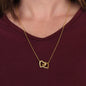 Mom You Raised a Man | Interlocking Hearts Necklace
