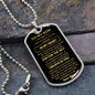 To My Son | Dog Tag | Love Dad