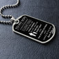 To My Son I Love You Dog Tag
