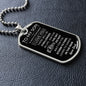To My Son Select Dog Tag