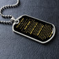To My Son | Dog Tag | Love Dad