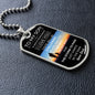 To My Son Luxury Dog Tag