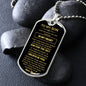 To My Son | Dog Tag | Love Dad