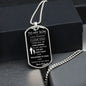 To My Son I Love You Dog Tag
