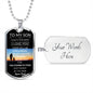 To My Son Luxury Dog Tag