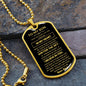 To My Son | Dog Tag | Love Dad