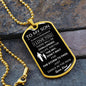 To My Son I Love You Dog Tag