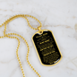 To My Son | Dog Tag | Love Dad