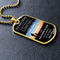 To My Son Luxury Dog Tag