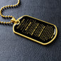 To My Son | Dog Tag | Love Dad