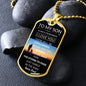 To My Son Luxury Dog Tag