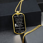 To My Son I Love You Dog Tag