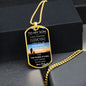 To My Son Luxury Dog Tag