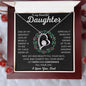 To My Beautiful Daughter | Forever Love Necklace | Wreath | BC