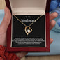To My Soulmate | I Live For You | Forever Love Necklace | BC 23115