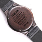 To My Son | Engraved Wooden Watch