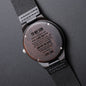 To My Son | Engraved Wooden Watch