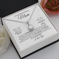 To My Beautiful Mom Eternal Hope Necklace