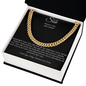 To My Son | Cuban Link Chain | While You Are Away