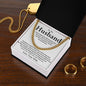 To My Husband | Cuban Link Chain | 23119