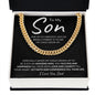 To My Son | I Love You, Dad | Cuban Link Chain | BC