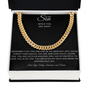 To My Son | Cuban Link Chain | While You Are Away