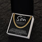 To My Son | I Love You, Dad | Cuban Link Chain | BC