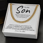 To My Son | Cuban Link Chain | WC