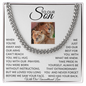 TO OUR SON | CUBAN CHAIN | LION PRIDE
