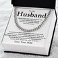 To My Husband | Cuban Link Chain | 23119