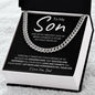 To My Son | I Love You, Dad | Cuban Link Chain | BC