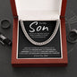 To My Son | I Love You, Dad | Cuban Link Chain | BC