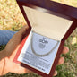 To My Son Cuban Link Chain