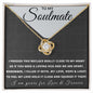 To My Soulmate | Love Knot Necklace